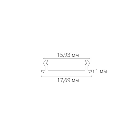 Декоративная вставка 1м Arte Lamp для шинопровода TRACK ACCESSORIES A540106С